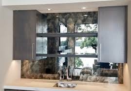 Glass tile for kitchen backsplash and showers (10 sq. Antique Mirror Glassart Design
