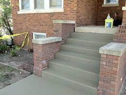 Cost For Front Porch Repair Concrete Brick Porch Steps Bungalow Exterior Brick Steps