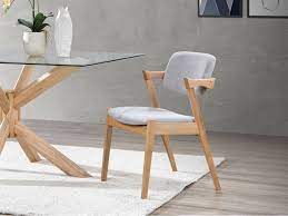 Bella Dining Chair Natural Hardwood Frame Dining Chairs Leather Dining Chairs Modern Dining Chairs