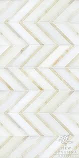 Gold White Chevron Floor Tile Or Wall Tile Backsplash Herringbone Idees Foyer Idee Salle De Bain