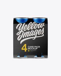 Free Psd Mockup Carton Carrier W 4 Matte Metallic Cans Mockup Front View Object Mockups With Images Psd Mockup Template Free Psd Mockups Templates Mockup Free Psd