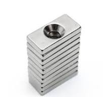 Manufacturer Supply Super Strong Block Neodymium Magnet with Counterbore  Hole