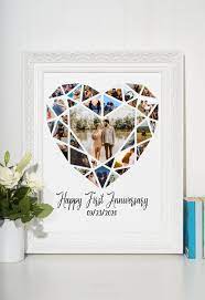 This big list of the best anniversary gifts is full of fresh finds. Happy First Anniversary Collage Gift For Boyfriend Photo Etsy Photo Collage Gift Diy Anniversary Gift Anniversary Gift Diy