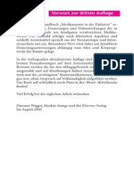 Also wenn deine oma gerinnungshemmer nimmt ( wie z.b. Medikamente In Der Padiatrie By Dietmar Wigger And Markus Stange Auth Pdf