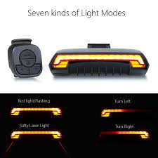 Buy Rear Tail Laser Led Indicator Turn Signal Light Wireless Remote Usb Wireless Remote Control For E Bike At Walmart Com Wireless Lights Bike Usb