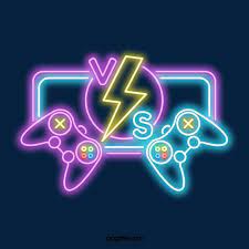 Neon Game Hall Vs Game Sign Confrontation Match Game Png Transparent Clipart Image And Psd File For Free Download Neon Signs Video Game Logos Neon