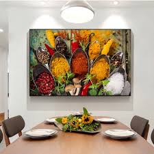 Tote bag factory | wholesale tote bags, cheap canvas tote bags in bulk. Various Spices On The Table Canvas Paintings Kitchen Theme Modern Wall Art Posters And Prints Wall Pictures Kitchen Room Decor Painting Calligraphy Aliexpress