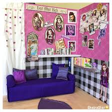 1 6 Scale Ever After High Raven Queen Doll Bedroom Diorama Handmade By Me Shairastar In 2020 Bedroom Diorama Home Decor Raven Queen Doll