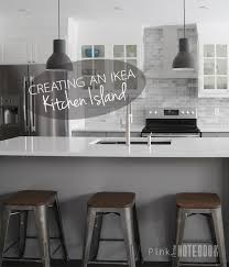 We finished our diy ikea kitchen island! Creating An Ikea Kitchen Island Pink Little Notebookpink Little Notebook