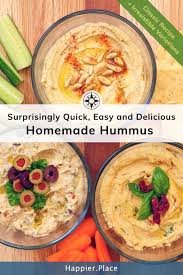 Surprisingly Quick Easy And Delicious Homemade Hummus Classic Variations Homemade Hummus Hummus Recipe Homemade Hummus