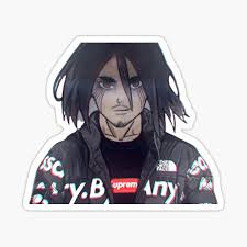 Eren Jaeger Stickers Redbubble Hello guys its been awhile , well long story short i lost motivation for making videos but i had a new idea utilising a new editing style if you have. redbubble