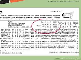 How To Read A Racing Form With Pictures Wikihow