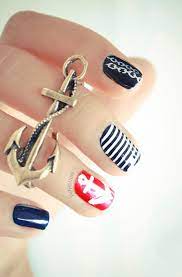 Decoracion De Unas Para Verano Pintar Unas Nautical Nails Nautical Nail Art Nails