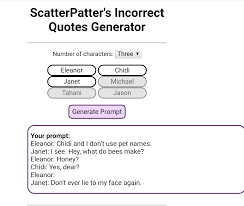 In the future i plan to implement a feature to filter out prompts that involve shipping, but until then i apologize if any prompts. Scatterpatter S Incorrect Quotes Generator Incorrect Quote Generator Was Made For This Album On Imgur Incorrect Documentation Is Often Worse Than No Documentation