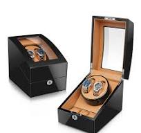 2024 New Style Customize Logo Hot Sale New Designs Watch Winder Box With  Clear Glass Windows