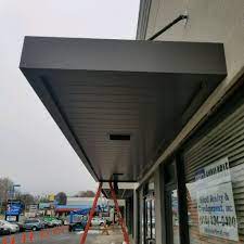 Masa Extrudeck Canopy With Lights At Grant Plaza In Philadelphia Pa Architecture Design Metal Manufactur Exterior House Colors Metal Awning Canopy Design