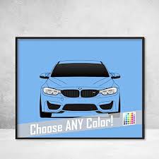 Amazon Com Bmw M3 F80 3 Series 2014 2018 Poster Print