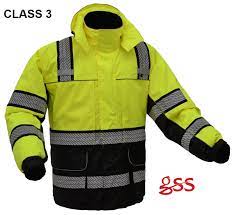 Gss Safety 8505 8507 Onyx Ripstop Hi Vis Removable Fleece Parka Parka Jacket Winter Parka Jacket Winter Parka