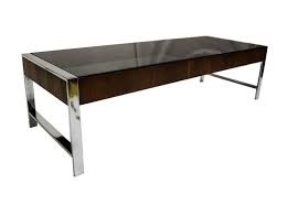 This is a little thinner than i anticipated, but the length in between the two sides of our. Mid Century Chrome Smoked Glass Coffee Table Milo Baughman Style Mary Kay S Furniture