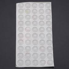 50pcs Self Adhesive Rubber Feet Pads Silicone Transparent Cupboard Door Close Buffer Bumper Stop Cushion For Cupboard Doors Transparent Silicone Furniture Legs