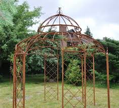 Pavillons sind überaus praktisch und nützlich, um einen überdachten platz im garten oder auf der terrasse zu schaffen. Gartenpavillon Metall Romantik Rost O290cm Garten Pavillon Pavillon Garten