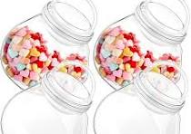 Amazon.com: Umigy 4 Pack Plastic Candy Jars with Lids 68 Oz ...