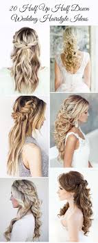Here wedding stylist kristina gasperas has created a romantic look here by styling the bride's brunette to honey blonde tresses with a slight beehive to add volume, and soft curls. Half Up Half Down Wedding Hairstyles Wedding Galery