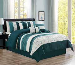 It's possible you'll discovered one other teal queen bedding sets higher design ideas. Queen Size Bedding Comforter Sets Bed In A Bag 7pcs Microfiber Bedding Sets Teal Ebay