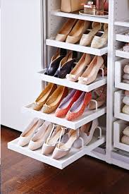 Store your shoes in shoeboxes with printed pictures of your shoe collection as box labels, so you can easily see where everything is. 40 Creative Ways To Organize Your Shoes And Style Your Closet