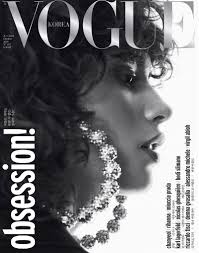 Black And White Fashion Magazine Cover Mica Arganaraz Wears Cool Girl Style For Vogue Korea Vogue Korea Vogue Magazine Covers Vogue Magazine