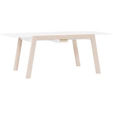 This extendable dining table is the perfect choice for those who love to entertain as well as families that are still growing. Vox Spot Extendable Dining Room Table In White Acacia Nubie Kids