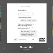  Rich And Blind Juice Wrld Rap Lyrics Legend Quotes Quotes