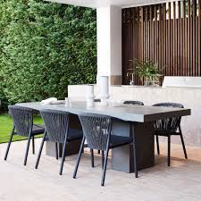 Marco Stackable Outdoor Dining Chair Concrete Outdoor Dining Table Modern Outdoor Dining Table Modern Outdoor Patio