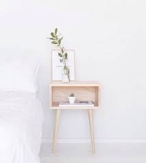 Minimalist open box bedside table is an idea that will fit many spaces. Pin On Room Decor