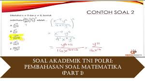 Maybe you would like to learn more about one of these? Soal Tes Akademik Polri Pembahasan Tes Akademik Polri Matematika Part 1 Youtube