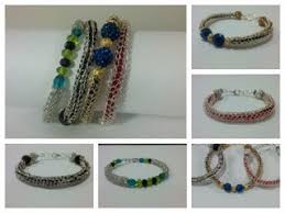 The chain is formed with a length of successively looped wire resulting in a long tube which is then stretched. Viking Knit Beaded Bracelet 6 Steps With Pictures Instructables