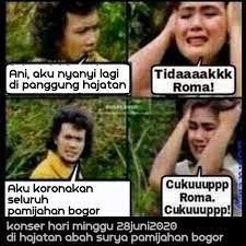 Raden haji oma irama or better known as rhoma irama (born in tasikmalaya, west java, indonesia on december 11, 1946) is an indonesian dangdut singer. Tolak Konser Rhoma Irama Pemkab Bogor Bikin Meme Tidaaaakkk Roma
