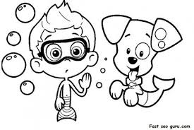 Bubble guppies coloring pages are for kids. Bubble Puppy Bubble Guppies Coloring Pages Novocom Top