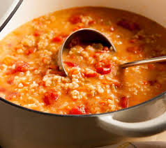 Leichte Tomatensuppe Mit Reis Tomatensuppe Mit Reis Tomaten Suppe Tomatensuppe