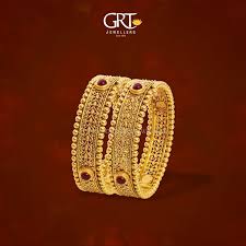 22k Gold Antique Bangles From Grt South India Jewels Gold Bangles Design Gold Bangles Indian Bridal Bangles