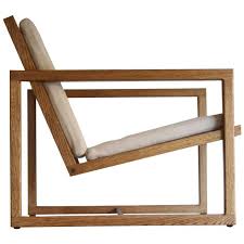 Custom Made Lounge Chair In The Style Of Maurice Martine Wood Lounge Chair Mid Century Modern Lounge Chairs Modern Lounge Chairs