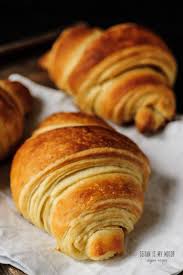 The Ultimate Vegan Croissant Recipe Vegan Pastries Vegan Dishes Vegan Recipes