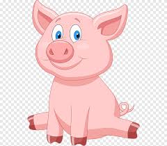 Gambar anak babi baru lahir terlihat keren. Pig Cartoon Pig Mammal Animals Png Pngegg
