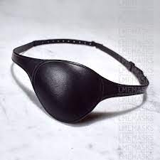 Leather Eye Patch Eyepatch Black Drosselmeyer Morgan Freeman Etsy Parche Ojo Parches Parche
