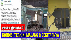 Gempa magnitudo 6,7 terjadi di barat daya malang jawa timur pada abtu (10/4/2021) pukul 14:00 gempa terkini bmkg gempa gempa hari ini gempa terkini malang info gempa hari ini bmkg hari. Kondisi Terbaru Pasca Gempa Bumi M 6 7 Guncang Malang Jawa Timur Gedung Sekolahan Hancur Youtube