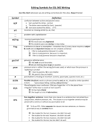 Editing Symbols For Esl 042