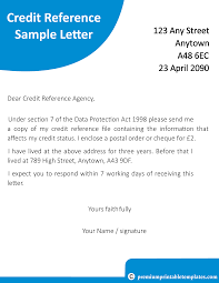 Credit Reference Letter Template Pack Of 5 Premium Printable Templates Reference Letter Template Reference Letter Lettering