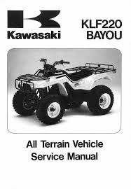 Im trying to find the wiring guid for a kawasaki bayou 220 online that i dont have to pay for. 1995 Kawasaki Klf220 A8 Bayou Service Repair Manual