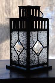 Art Deco Stained Glass Lantern Etsy Glass Lantern Stained Glass Light Faux Stained Glass