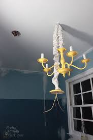 This type of chandelier simplifies installation with a chandeliers hang anywhere you like in your home, without having to worry about roof are wired to light in area. How To Swag A Light Fixture Pretty Handy Girl